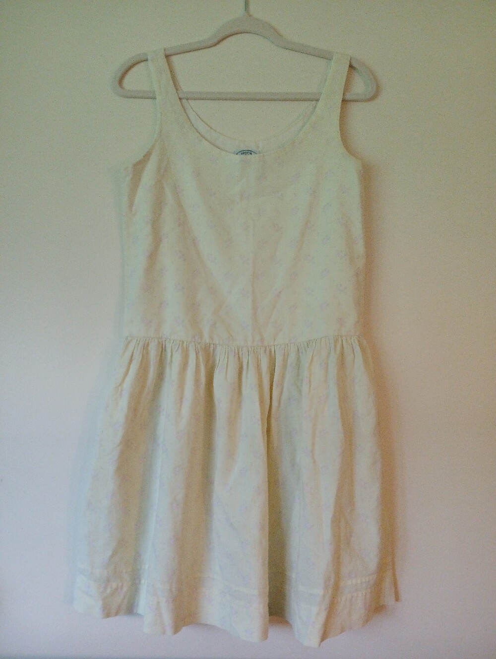 Laura Ashley | Floral Sleeveless Yellow Cotton Sundress